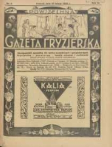 Powszechna Gazeta Fryzjerska : organ Związku Polskich Cech&oacute;w Fryzjerskich 1928.02.15 R.6 Nr4