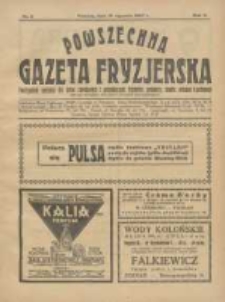 Powszechna Gazeta Fryzjerska : organ Związku Polskich Cech&oacute;w Fryzjerskich 1927.01.15 R.5 Nr2