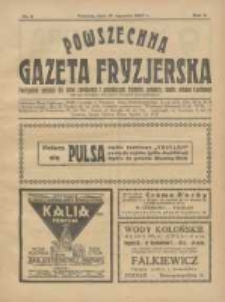 Powszechna Gazeta Fryzjerska : organ Związku Polskich Cechów Fryzjerskich 1927.01.15 R.5 Nr2