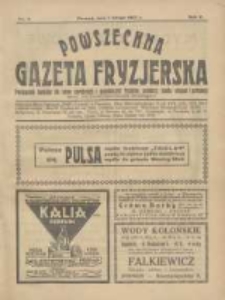 Powszechna Gazeta Fryzjerska : organ Związku Polskich Cech&oacute;w Fryzjerskich 1927.02.01 R.5 Nr3