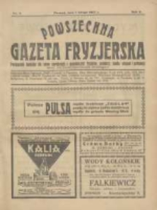 Powszechna Gazeta Fryzjerska : organ Związku Polskich Cechów Fryzjerskich 1927.02.01 R.5 Nr3