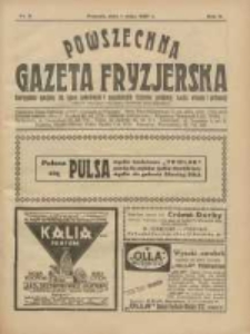 Powszechna Gazeta Fryzjerska : organ Związku Polskich Cech&oacute;w Fryzjerskich 1927.05.01 R.5 Nr9