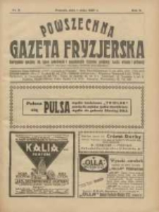 Powszechna Gazeta Fryzjerska : organ Związku Polskich Cechów Fryzjerskich 1927.05.01 R.5 Nr9