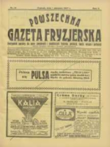 Powszechna Gazeta Fryzjerska : organ Związku Polskich Cechów Fryzjerskich 1927.08.01 R.5 Nr15