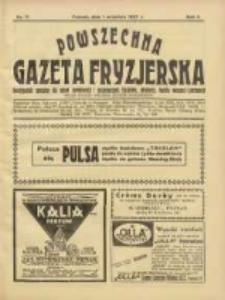 Powszechna Gazeta Fryzjerska : organ Związku Polskich Cech&oacute;w Fryzjerskich 1927.09.01 R.5 Nr17