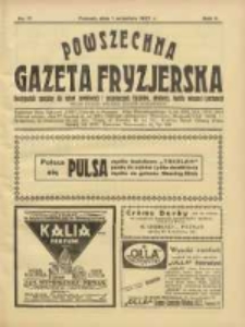 Powszechna Gazeta Fryzjerska : organ Związku Polskich Cechów Fryzjerskich 1927.09.01 R.5 Nr17
