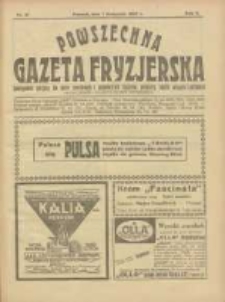 Powszechna Gazeta Fryzjerska : organ Związku Polskich Cechów Fryzjerskich 1927.11.01 R.5 Nr21
