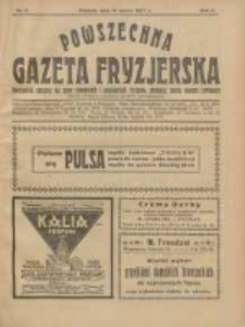 Powszechna Gazeta Fryzjerska : organ Związku Polskich Cech&oacute;w Fryzjerskich 1927.03.15 R.5 Nr6