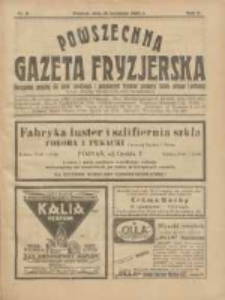 Powszechna Gazeta Fryzjerska : organ Związku Polskich Cechów Fryzjerskich 1927.04.15 R.5 Nr8