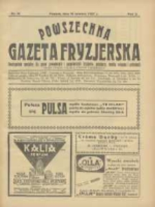 Powszechna Gazeta Fryzjerska : organ Związku Polskich Cechów Fryzjerskich 1927.06.15 R.5 Nr12