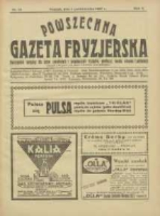Powszechna Gazeta Fryzjerska : organ Związku Polskich Cech&oacute;w Fryzjerskich 1927.10.01 R.5 Nr19