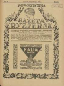 Powszechna Gazeta Fryzjerska : organ Związku Polskich Cechów Fryzjerskich 1928.07.15 R.6 Nr14