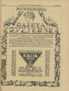 Powszechna Gazeta Fryzjerska : organ Związku Polskich Cechów Fryzjerskich 1928.11.15 R.6 Nr22