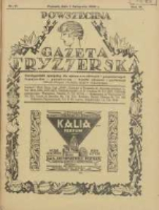 Powszechna Gazeta Fryzjerska : organ Związku Polskich Cechów Fryzjerskich 1928.11.01 R.6 Nr21