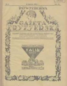 Powszechna Gazeta Fryzjerska : organ Związku Polskich Cech&oacute;w Fryzjerskich 1929.01.16 R.7 Nr2
