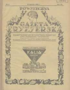 Powszechna Gazeta Fryzjerska : organ Związku Polskich Cechów Fryzjerskich 1929.01.16 R.7 Nr2