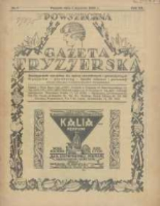 Powszechna Gazeta Fryzjerska : organ Związku Polskich Cechów Fryzjerskich 1929.01.01 R.7 Nr1
