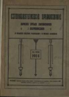 Czterdzieste trzecie Sprawozdanie Związku Sp&oacute;łek Zarobkowych i Gospodarczych na Poznańskie i Prusy Zachodnie za rok 1914