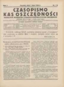 Czasopismo Kas Oszczędności: organ urzędowy i publikacyjny Komunalnego Związku Kredytowego i Komunalnego Banku Kredytowego w Poznaniu 1928.07.01 R.3 Nr7/8