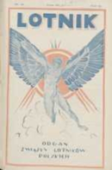 Lotnik: organ Związku Lotnik&oacute;w Polskich 1926.03.20 R.3 Nr12(51)