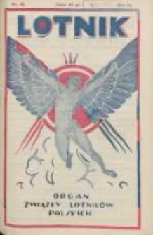 Lotnik: organ Związku Lotników Polskich 1926.05.15 R.3 Nr18(56)