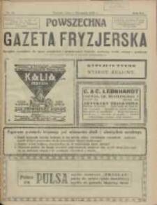 Powszechna Gazeta Fryzjerska : organ Związku Polskich Cech&oacute;w Fryzjerskich 1925.11.01 R.3 Nr11