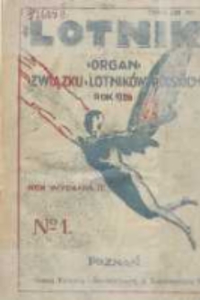 Lotnik: organ Związku Lotników Polskich 1926.01.02 R.3 Nr1(40)