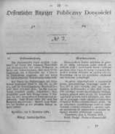 Oeffentlicher Anzeiger zum Amtsblatt No.2 der K&ouml;nigl. Preuss. Regierung zu Bromberg. 1845