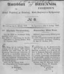 Amtsblatt der K&ouml;niglichen Preussischen Regierung zu Bromberg. 1846.02.06 No.6