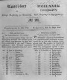 Amtsblatt der K&ouml;niglichen Preussischen Regierung zu Bromberg. 1846.05.15 No.21