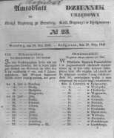 Amtsblatt der K&ouml;niglichen Preussischen Regierung zu Bromberg. 1846.05.29 No.23