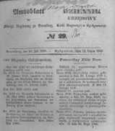 Amtsblatt der K&ouml;niglichen Preussischen Regierung zu Bromberg. 1846.07.10 No.29