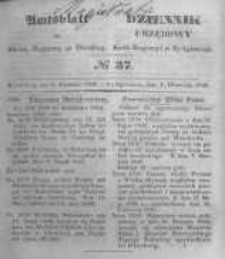 Amtsblatt der K&ouml;niglichen Preussischen Regierung zu Bromberg. 1846.09.04 No.37