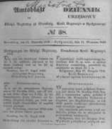 Amtsblatt der K&ouml;niglichen Preussischen Regierung zu Bromberg. 1846.09.11 No.38