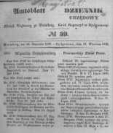 Amtsblatt der K&ouml;niglichen Preussischen Regierung zu Bromberg. 1846.09.18 No.39