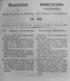 Amtsblatt der K&ouml;niglichen Preussischen Regierung zu Bromberg. 1846.09.25 No.40