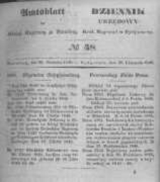 Amtsblatt der K&ouml;niglichen Preussischen Regierung zu Bromberg. 1846.11.20 No.48