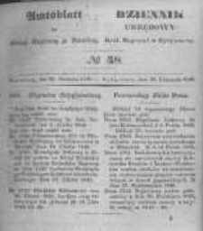 Amtsblatt der Königlichen Preussischen Regierung zu Bromberg. 1846.11.20 No.48