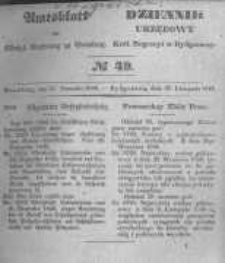 Amtsblatt der K&ouml;niglichen Preussischen Regierung zu Bromberg. 1846.11.27 No.49