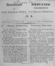 Amtsblatt der K&ouml;niglichen Preussischen Regierung zu Bromberg. 1847.01.15 No.3