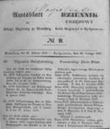 Amtsblatt der Königlichen Preussischen Regierung zu Bromberg. 1847.02.26 No.9