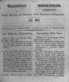 Amtsblatt der Königlichen Preussischen Regierung zu Bromberg. 1847.09.17 No.38