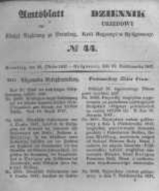 Amtsblatt der K&ouml;niglichen Preussischen Regierung zu Bromberg. 1847.10.29 No.44