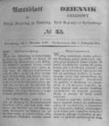 Amtsblatt der K&ouml;niglichen Preussischen Regierung zu Bromberg. 1847.11.05 No.45