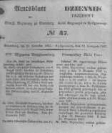 Amtsblatt der K&ouml;niglichen Preussischen Regierung zu Bromberg. 1847.11.19 No.47