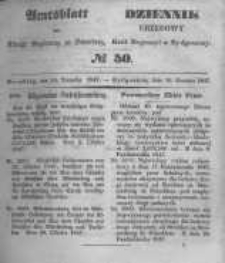 Amtsblatt der K&ouml;niglichen Preussischen Regierung zu Bromberg. 1847.12.10 No.50