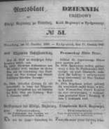 Amtsblatt der K&ouml;niglichen Preussischen Regierung zu Bromberg. 1847.12.17 No.51