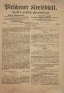 Pleschener Kreisblatt.Tygodnik Powiatu Pleszewskiego: zugleich: Amtliches Publications-Blatt der K&ouml;nigl. Amtsgerichte Pleschen und Jarotschin: zarazem: Urzędowy tygodnik Kr&oacute;l. sąd&oacute;w okręgowych Pleszewa i Jarocina 1887.03.14 Jg.42 Nr21
