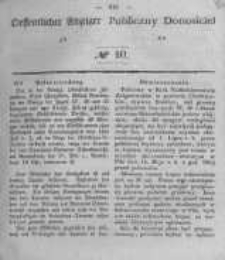 Oeffentlicher Anzeiger zum Amtsblatt No.10 der K&ouml;nigl. Preuss. Regierung zu Bromberg. 1847