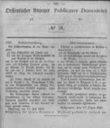 Oeffentlicher Anzeiger zum Amtsblatt No.31 der K&ouml;nigl. Preuss. Regierung zu Bromberg. 1847
